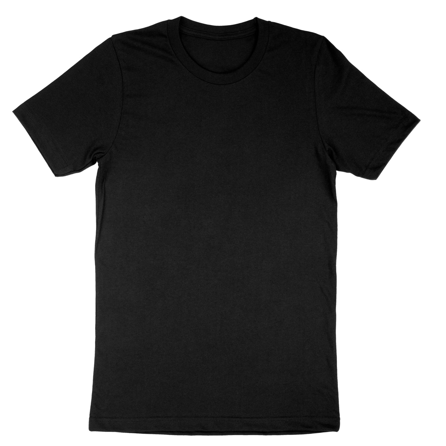 Cotton Crewneck Short Sleeve T-shirt Black