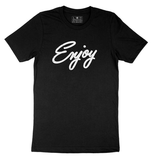 Enjoy Typography Letter Slogan Graphic Print T-shirt