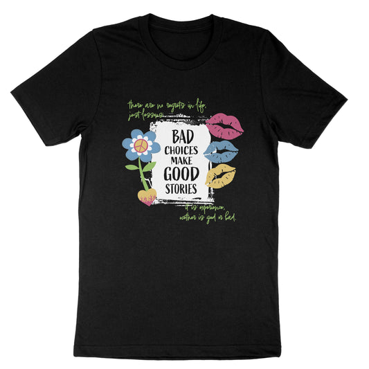 Bad Choices Trendy Casual Graphic Print Slogan Cotton T-shirt