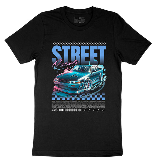 Street Racing Letter Slogan Graphic Print T-shirt