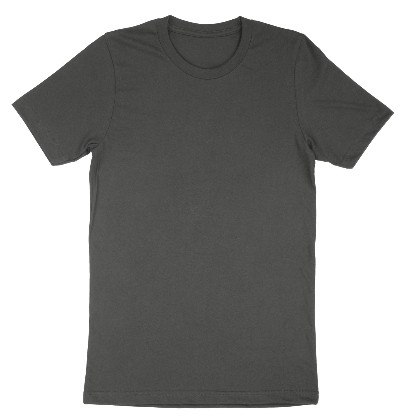 Cotton Crewneck Short Sleeve T-shirt Dark Gray