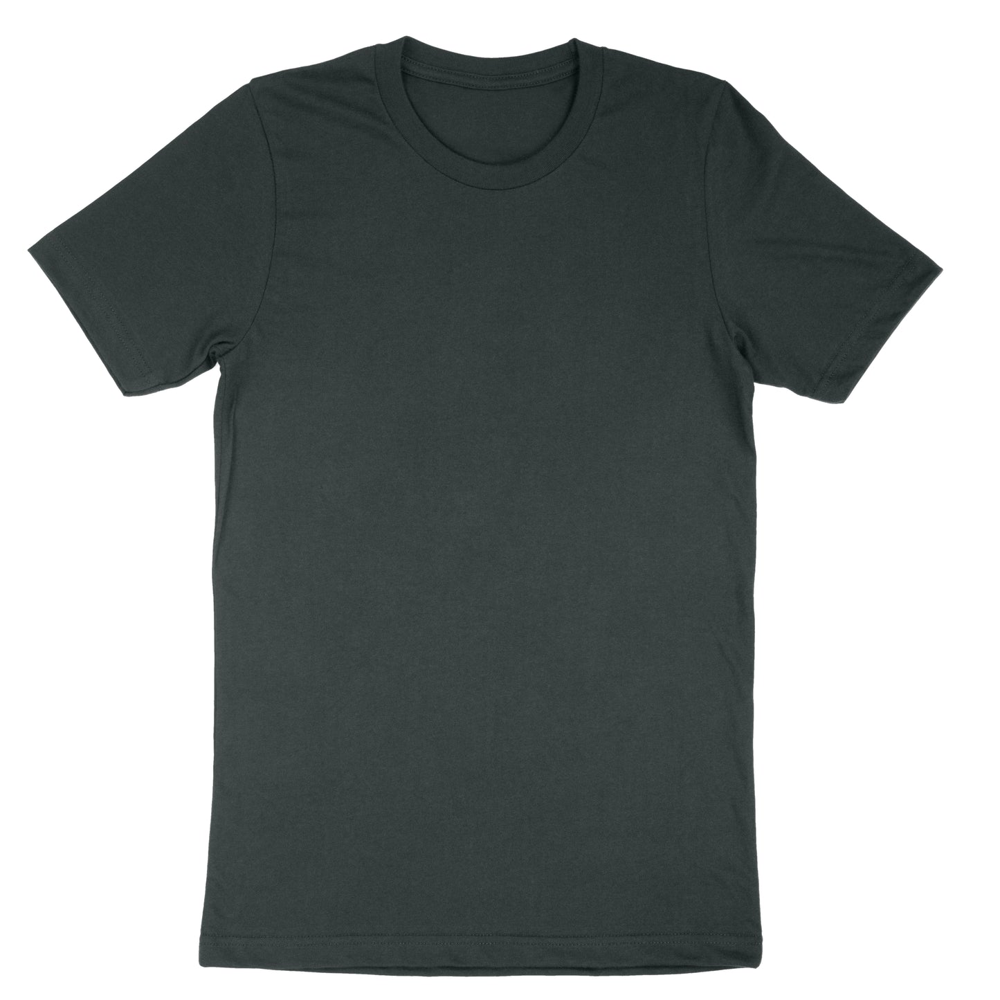 Cotton Crewneck Short Sleeve T-shirt Forest Green