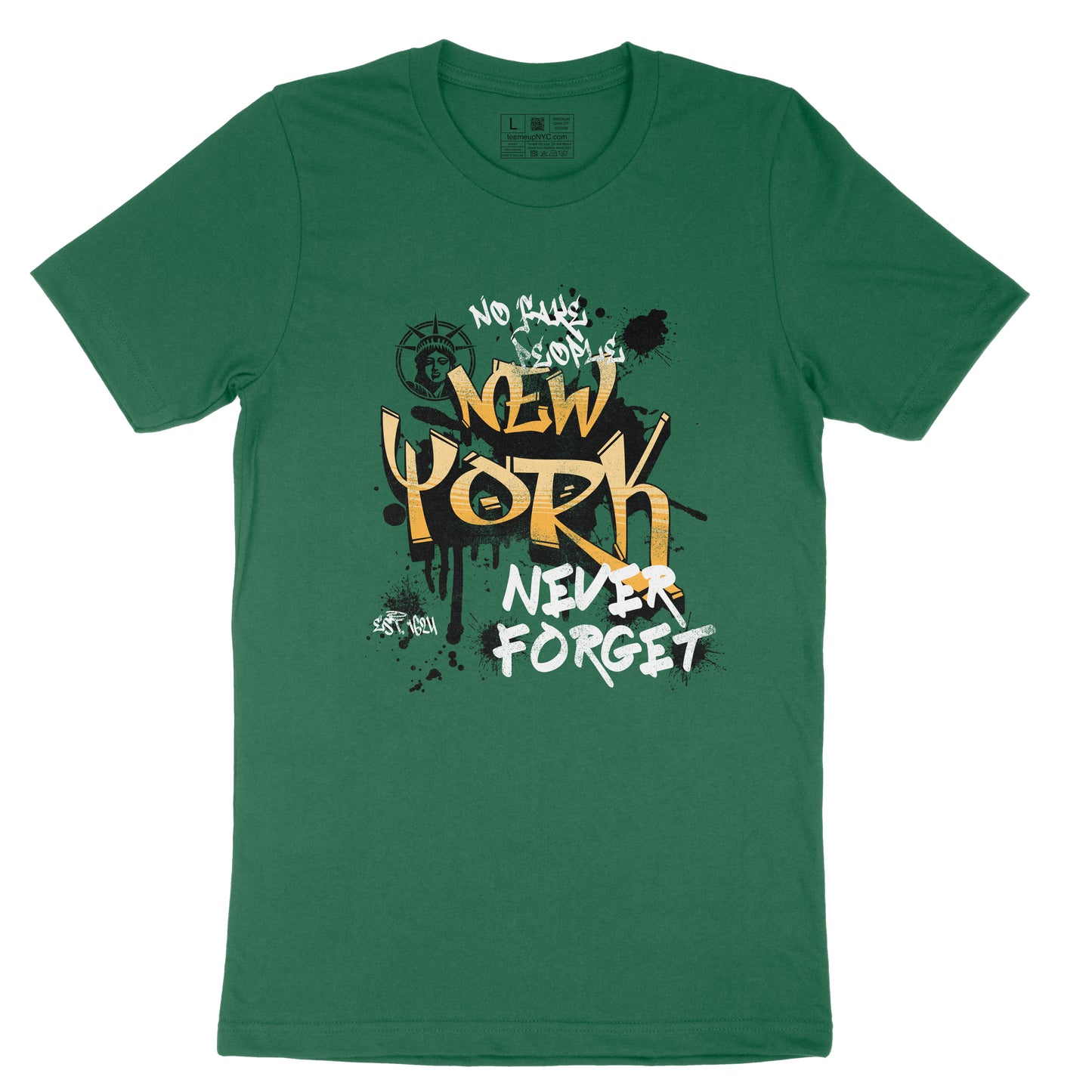 New York Graffiti Slogan Urban Streetwear Graphic Print T-shirt