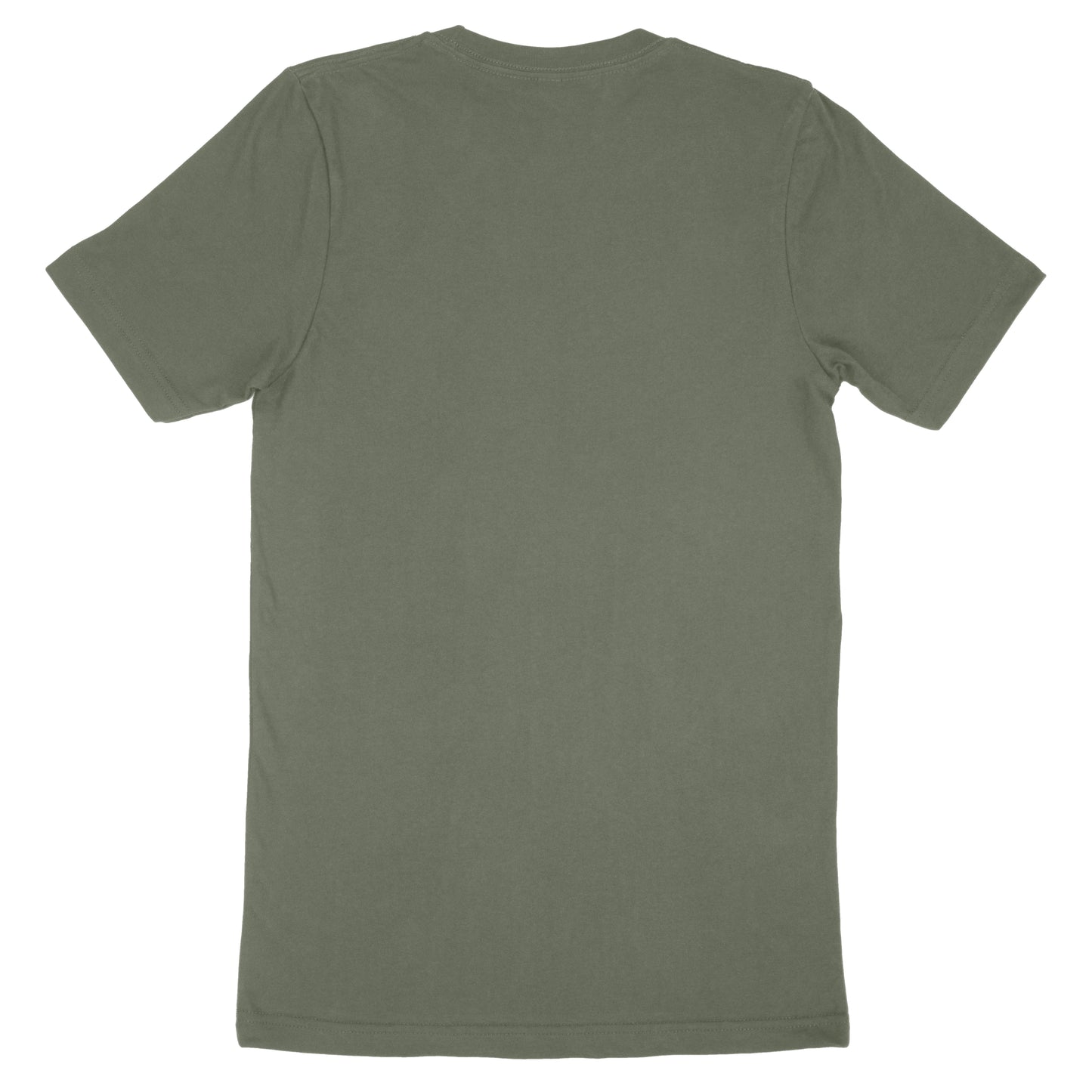 Cotton Crewneck Short Sleeve T-shirt Military Green