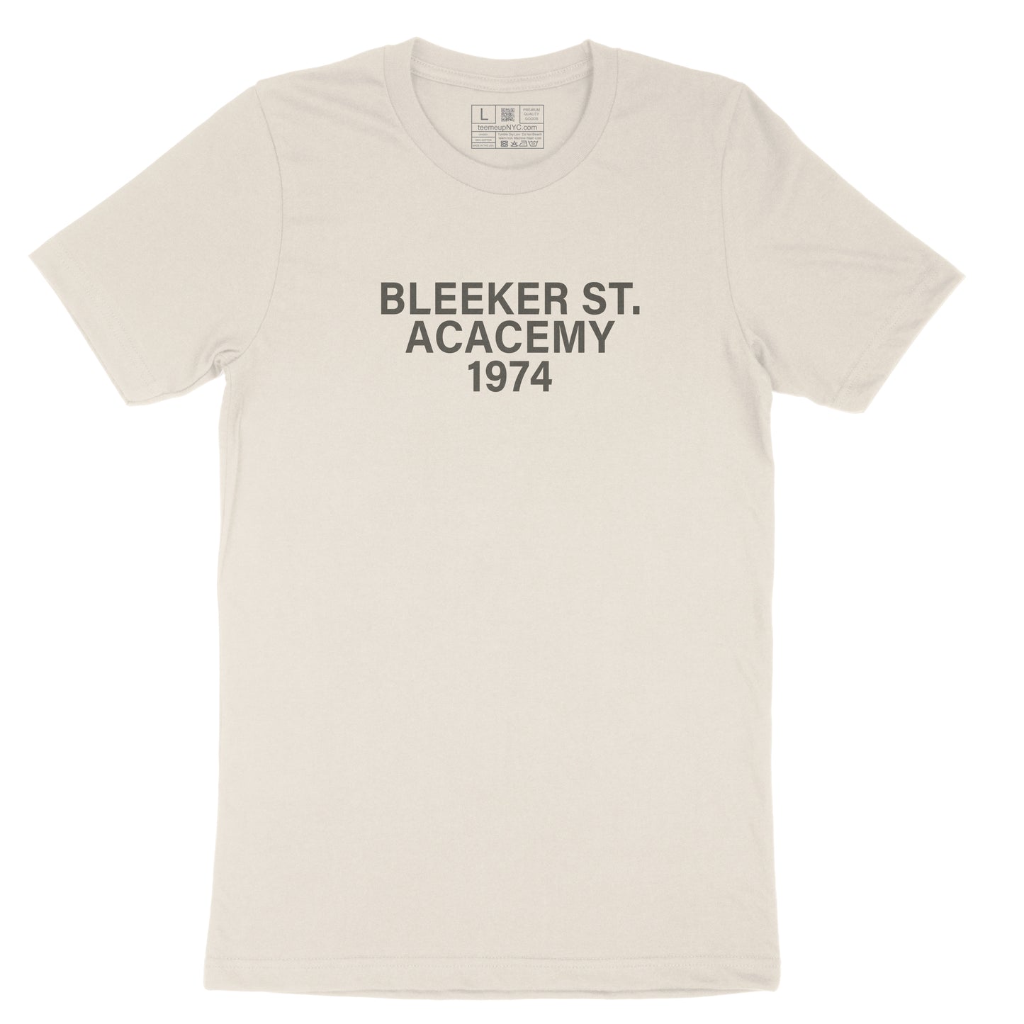 Bleeker Street Academy Cotton T-shirt Short Sleeve Slogan Graphic Print