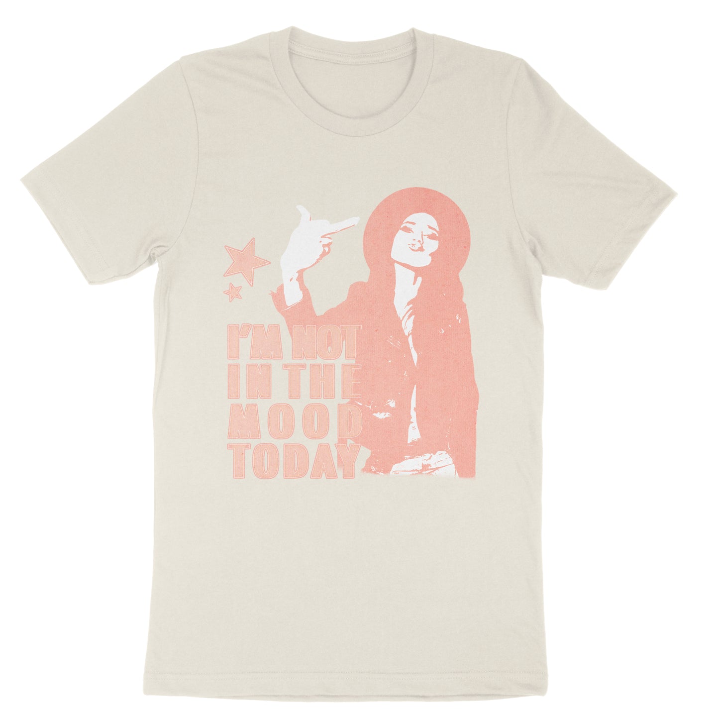 Urban Street Attitude Letter Slogan Woman Illustration Graphic Print T-shirt