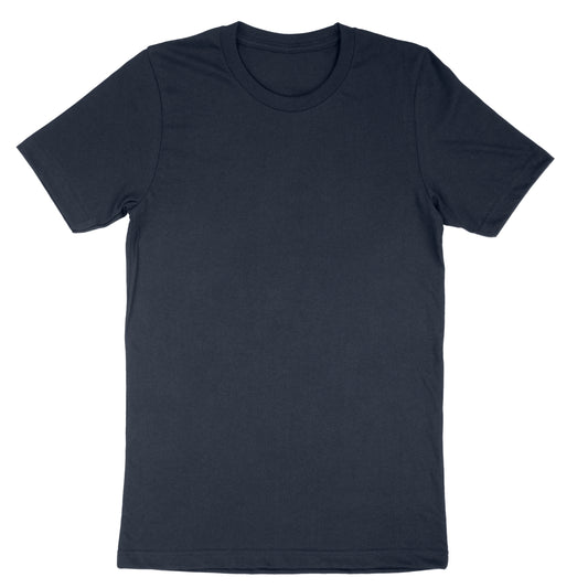 Cotton Crewneck Short Sleeve T-shirt Navy