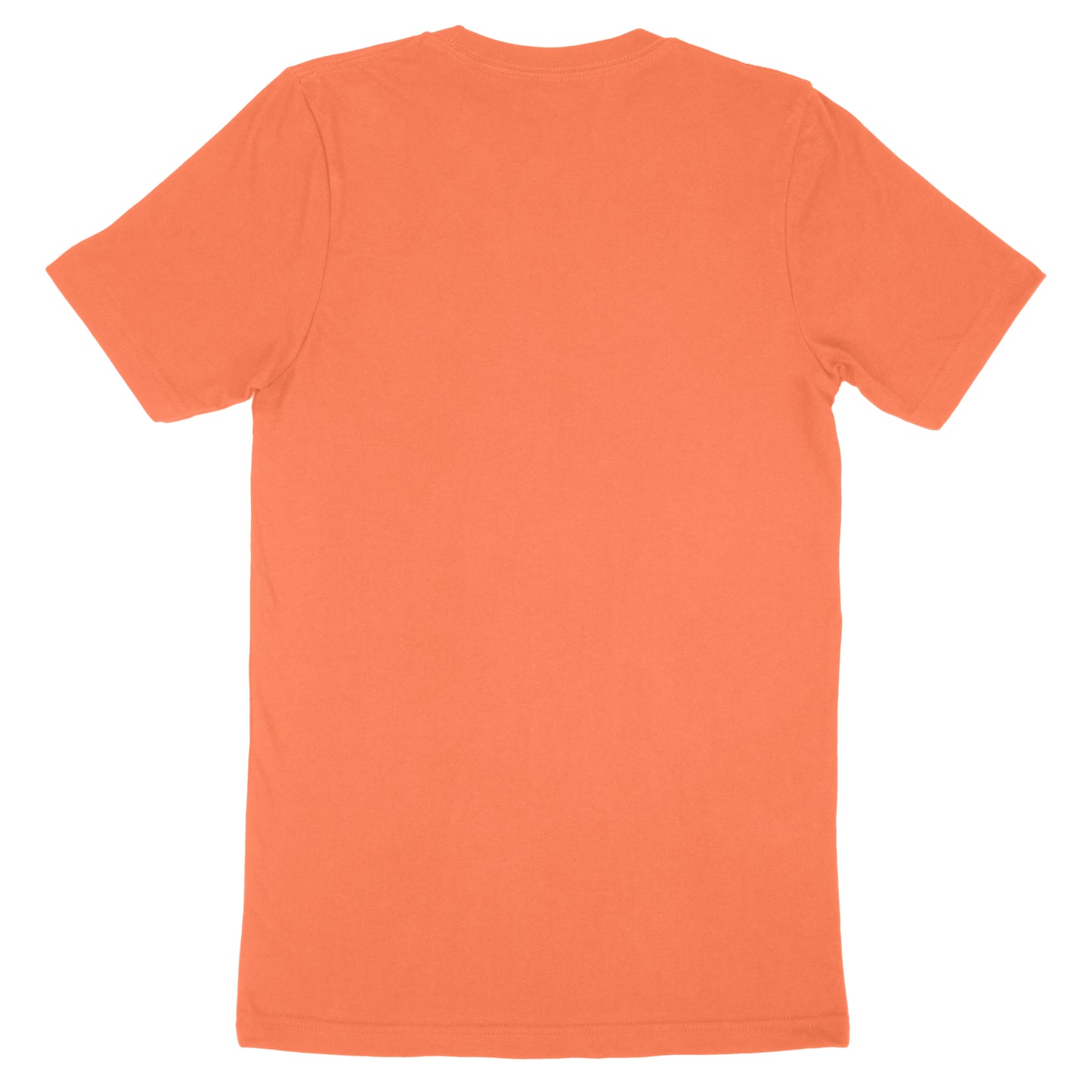 Cotton Crewneck Short Sleeve T-shirt Orange