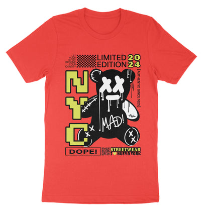 Urban New York City Streetwear Graphic Letter Slogan Print T-shirt