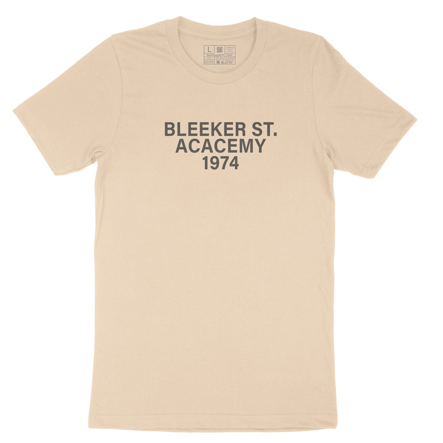 Bleeker Street Academy Cotton T-shirt Short Sleeve Slogan Graphic Print